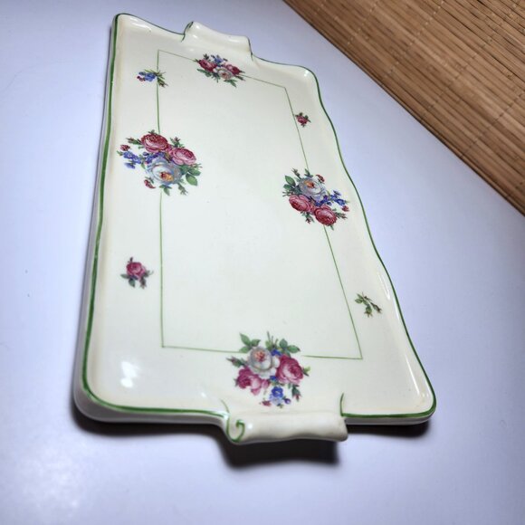 Holland Cheese Plate Platter Bone China Transferware South Holland Vintage 40s - Picture 5 of 8